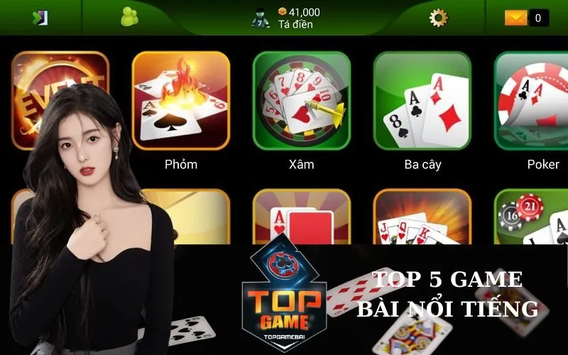 Top 5 Game Bài Nổi Tiếng tại sunwin